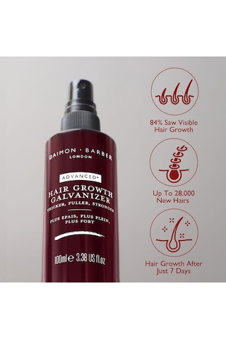 Daimon Barber Advanced Hair Growth Galvanizer 50 Spf Saç Büyüme Spreyi Güneş Koruyucu Etkili İçerik Saç Maskeleri,bakım Krem,losyon Ve Spreyleri