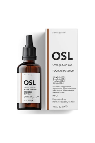 Osl Omega Skin Lab Four Acids Serum 30 Ml