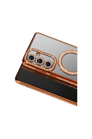 Joko Samsung Uyumlu Galaxy S26 Joke Simli Magneticsafe Kılıf - Turuncu Diğer