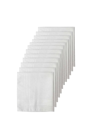 12li Paket Klasik Cep Hediyelik Bayram Mendili %100 Pamuklu 30x30 Cm Çok Renkli