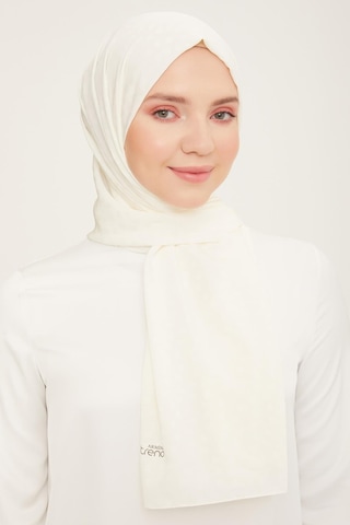 Armine Trend J.capri Şal 4 - 100 - Kalpli Kırık Beyaz Beyaz
