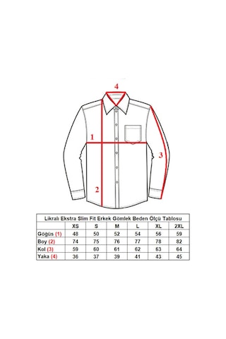Siyah Ekstra Dar Kesim Likralı Esnek Micro Kumaş Kol Düğmeli Slim Fit Erkek Gömlek - 195-6 001