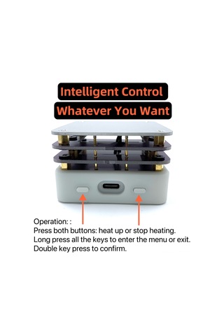 Xindoker 65w Pd Protokolü Usb Type-c Isıtıcı Platformu - Oled Ekranlı Pcb Levha Kaynaklama Ve Tamiri İçin Akıllı Sıcaklık Kontrolü Isıtma Tablosu