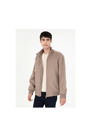 Pierre Cardin Erkek Mont %52 Yün Kapüşonsuz Ve Düz Desen 2039525 Bej
