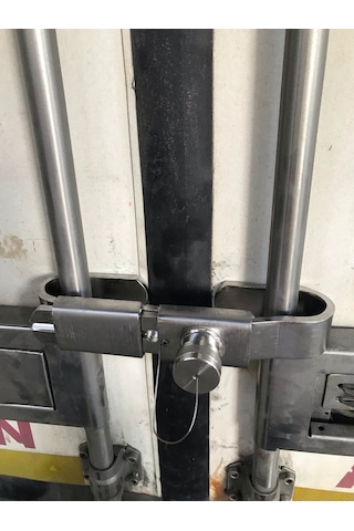 Frigo dorse arka kapı kilidi krom(konteynır kilidi)