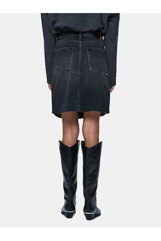 Serıssa Mini Antrasit Jean Etek Mid Indigo