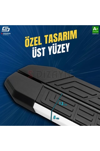 S-dizayn Kgm Musso Grand Newline Aluminyum Yan Basamak 213 Cm 2026 Üzeri A+ Kalite