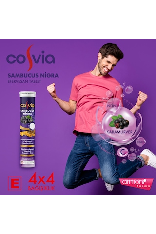 Cosvia Sambucus Nigra Kara Mürver & C Vitamini 20 Tablet