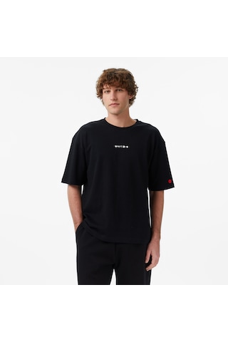 United4 Unıted4 Regular Fit Erkek Siyah T-shirt Bsc-utms Siyah