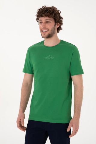 U.S. Polo Assn. Erkek Regular Fit Bisiklet Yaka Yeşil Tişört 50300268-VR054