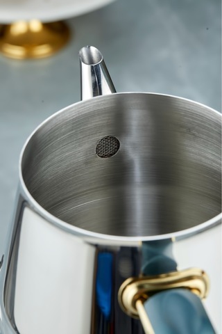 Everest 18/10 Paslanmaz Çelik Jumno Boy Çaydanlık 2 L Demlik 3,25 L Alt Hazne Yeşil