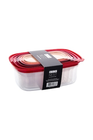 Ultraform Nest Saklama Set Kırmızı 12 Parça Sku: Smg8690010567291 Açık