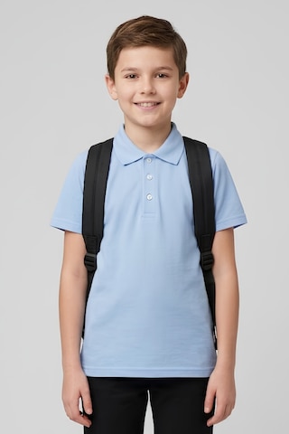 Modanino Erkek Çocuk Pamuk Ve Okul Tarz T-shirt 4-16 Yaş 12790mrt Bebek Mavisi