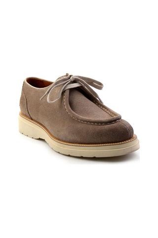 Bambi Gri Hakiki Deri Erkek Loafer Ayakkabı E01901404602 Gri