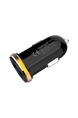 Tsmart Iphone Şarj Kablolu 2.1A Mini Araç Şarj Cihazı Tsa21
