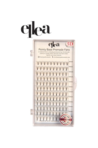 Ellea 5d Volüme İpek Kirpik 0.10 Kalınlık D Kıvrım 8-15  MM Boy Aralığı Mix Kutu
