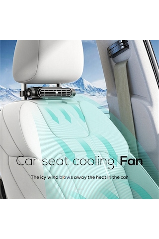 Wezone Oto Arka Koltuk Soğutucu Fani, 3 Hızlı Usb Çalıştırmalı, Tır/rv/suv Uyumlu, Sağlam Soğuk Rüzgar, Siyah Cf03