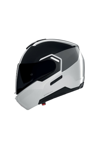 Nolan N90.3 Verniciatura Speciale 343 Çeneden Açılır Kask Siyah Beyaz Gri