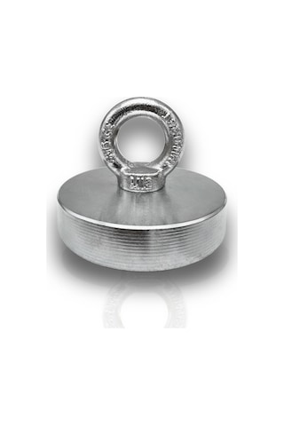 Ø100 Mm Süper Güçlü Deniz Mıknatısı - Karabina -25 Halat -eldiven Set - Magneteksan