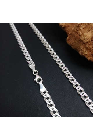 925 Ayar Gümüş Nonna Model Zincir Kolye 5 Mm
