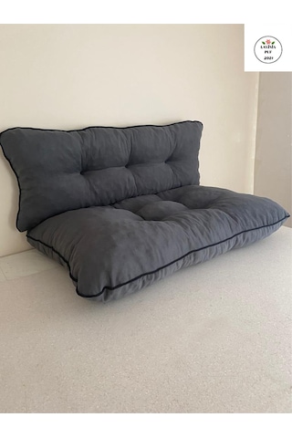 Ikili Takım Standart Palet Minderi 120x80 Antrasit