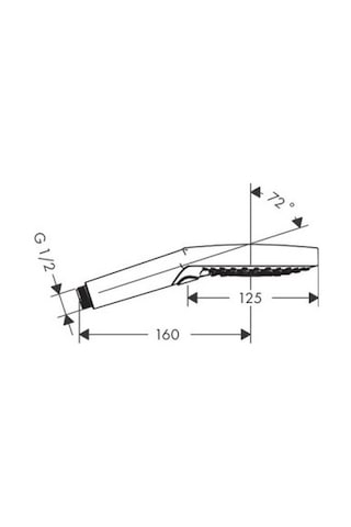 Hansgrohe Raındance Select S El Dusu 120 3jet Powderraın Sıyah Krom 26014340