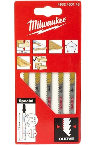 Milwaukee Ahşap Dekupaj Bıçağı Special 75 Mm Çift Diş Kavisli- 4932430143