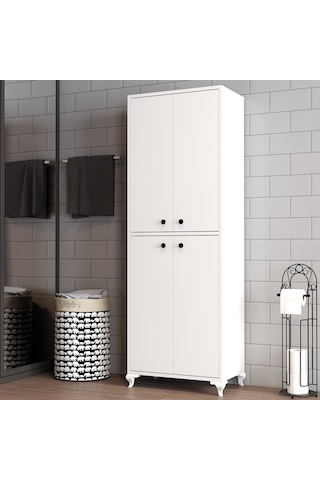 Moxen Mobilya Beyaz Çok Amaçlı Dolap Bd1001Byz