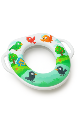 Taşınabilir Çocuk Klozet Adaptörü Kapağı Tuvalet Eğitim Oturağı Açık Gri