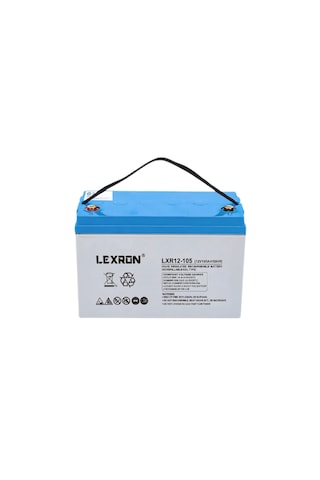 Lexron 12 V Volt 105 Ah Amper Deep Cycle Solar Güneş Jel Akü