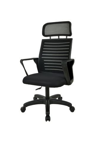 Mobilyakeyfi Bürocci Likya Plastik Ayaklı Çalışma Koltuğu-Siyah File-2284B0541