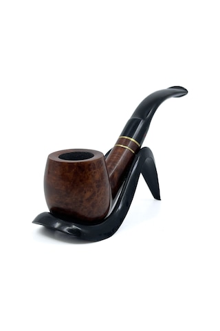 Şahin Kırmızı Yıldız Bent Apple 6 Mm Filtreli Ebonit Saplı Pipo - 237100