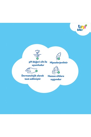 Uni Baby Vücut Temizleme Havlusu Xxl 4'lü 200 Yaprak