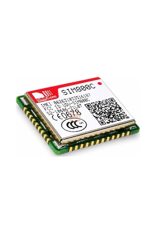 Sım800c Gsm Gprs Modül Sımcom 4 Bant Smt Haberleşme Modülü Imeı Kayıtlı