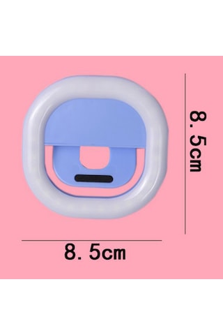 Geeksen "usb Şarjlı 3 Işık Modlu Klipsli Selfie Halka Lambası - Telefon & Kamera İçin Taşınabilir Aydınlatma"
