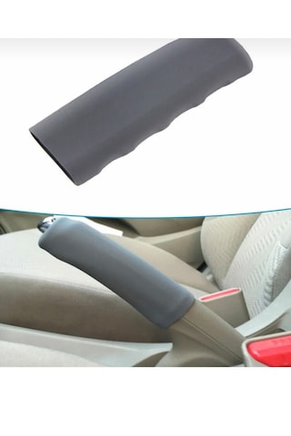 Point Tüm Araçlara Uygun Silikon El Freni Koruyucu Kılıfı Gri Renk