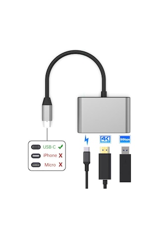 Fxn-31 Samsung Uyumlu Dex 3in1 Type-c Usb Hdmı Çevirici