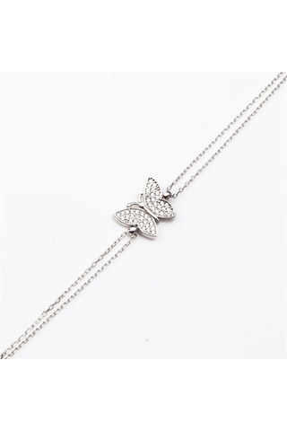 Kelebek Kadın Gümüş Bileklik