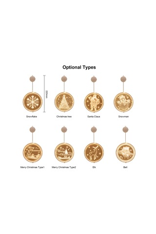 Mufunye Asılı Peri Led'leri Işık Zinciri Perde Lambası Elk Tasarımlı Sabit Parlak Modlar Ip44 Suya D