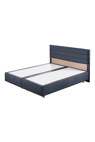 Sofia Çift Kişilik Baza Başlık Letto Yatak Seti - Lacivert 150 x 200