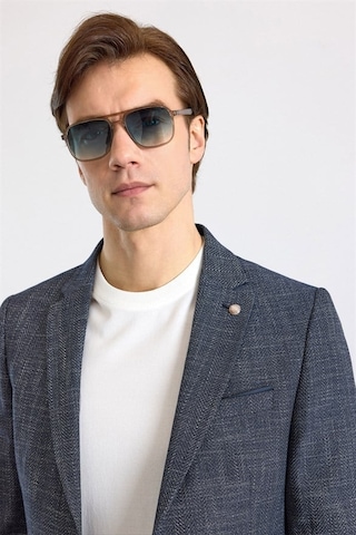 Süvari Lacivert Slim Mono Yaka Düz Pike Torba Cep Yıkamalı 6 Drop Klasik Ceket Sct2021600002-m09