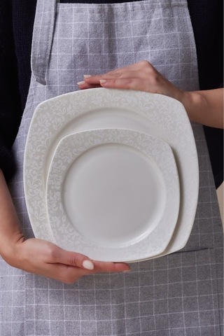 Karaca  Square Bone Salen 57 Parça Yemek Takımı