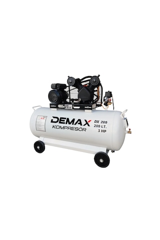 Pistonlu Hava Kompresörü 200 Lt 3 Hp Demax