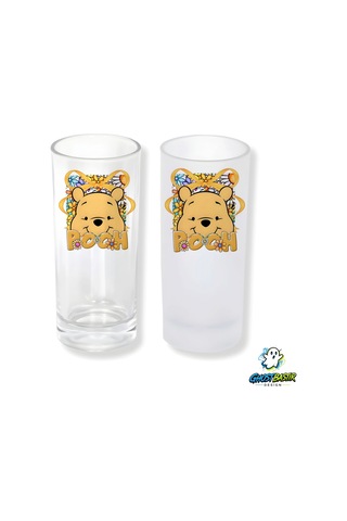 Winnie The Pooh Buzlu / Buzsuz Seçenekli Rakı Bardağı 1 Adet Şık Sunum Bardağı 0237