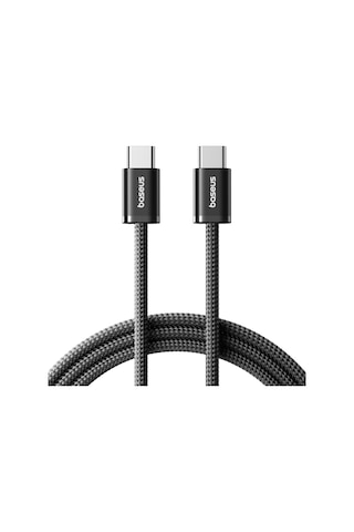 Lexroo Dynamic 4 Series 100w Pd Hızlı Şarj Kablosu, Type-c To Type-c Örgülü Kablo 1 Metre - Siyah
