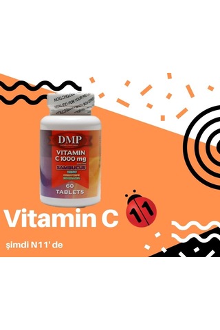 Dmp Vitamin C Vitamini 1000 Mg Çinko Kara Mürver Ekinezya
