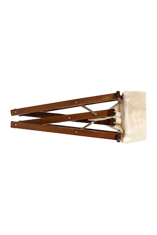 Motoryagmarket Orphey Rejisör Tipi Katlanabilir Ahşap Sandalye Pvc Oturum Ceviz