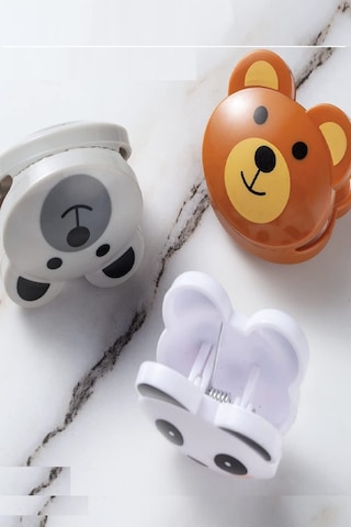 Büro Ev Ofis Mutfağı İçin 3adet Sızdırmaz Figür Gıda Poşet Torba Klips Mandalı