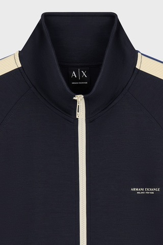 Armani Exchange Modal Kumaş Logolu Regular Fit Fermuarlı Sweat Erkek Sweat Xm002892 Af19936 Ub101 Lacivert