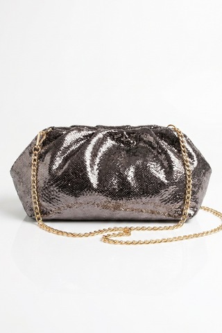 Luvishoes Uvera Platin Desenli Kadın Clutch Çanta